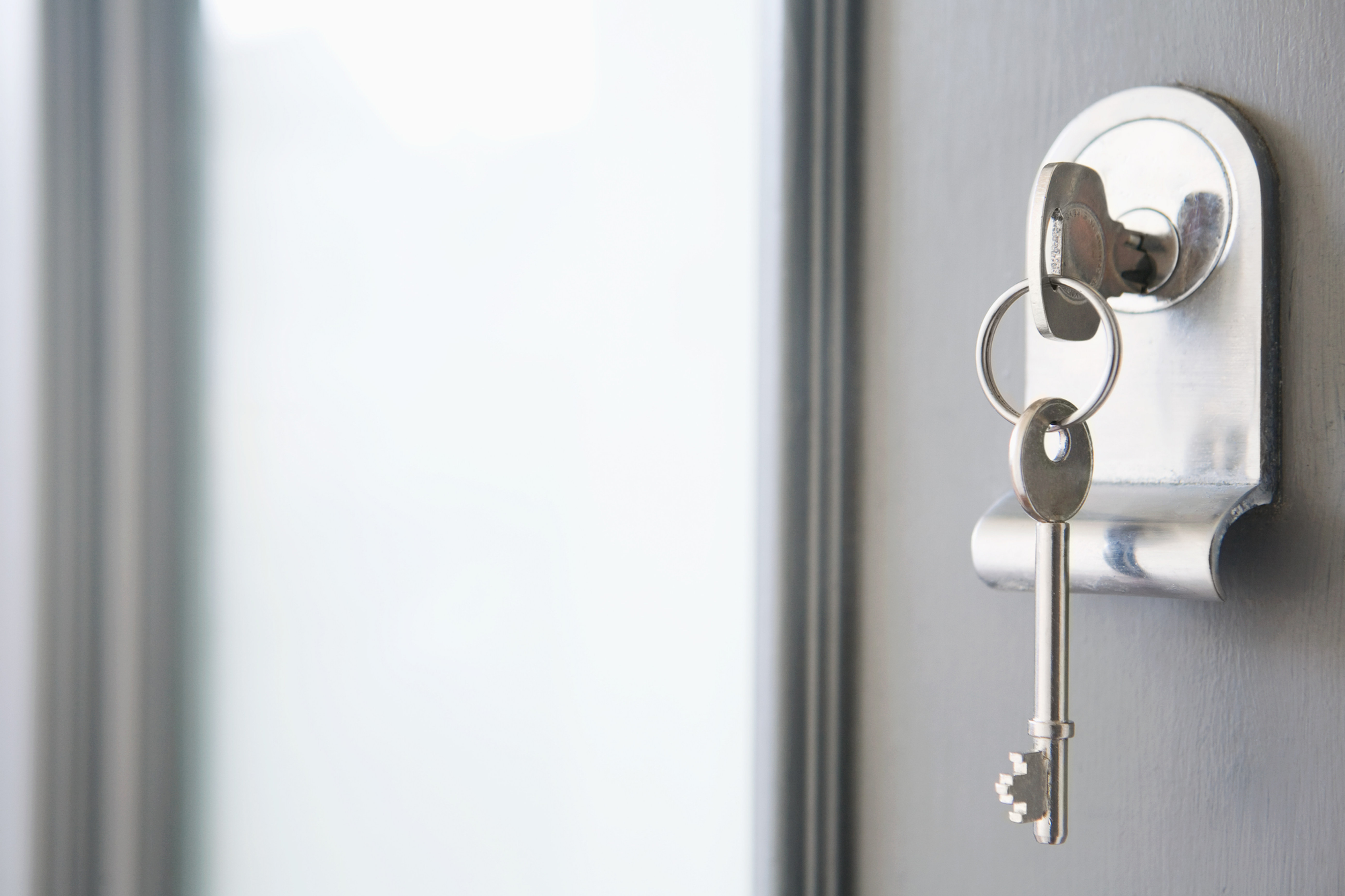 Key in a door lock